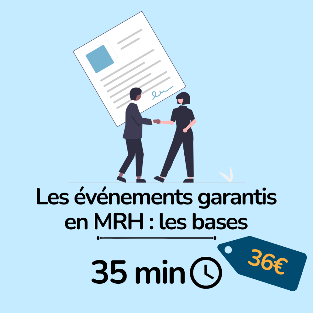 formation les évènements garantis en MRH: les bases - immobilier