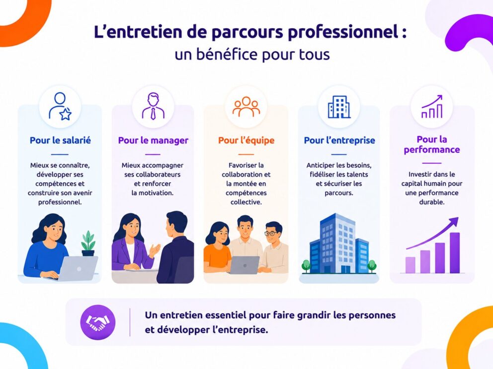 Bénéfices de l’entretien de parcours professionnel pour le salarié, le manager et l’entreprise
